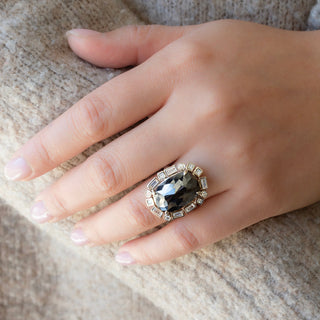 12.58ct One of a Kind Black Diamond Ring - Anne Sportun Fine Jewellery