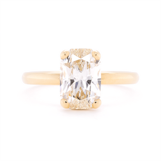 2.00ct Vintage Cut Corner Radiant Diamond Ring
