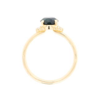 2.14ct Oval Montana Sapphire 'Kathleen' Diamond Ring - Anne Sportun Fine Jewellery