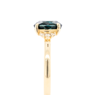 2.14ct Oval Montana Sapphire 'Kathleen' Diamond Ring - Anne Sportun Fine Jewellery