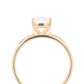 2.20ct Lab Elongated Cushion Cut Diamond with Tapering Diamonds - Anne Sportun Fine Jewellery