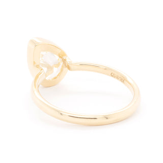 2.12ct Antique Pear Diamond 'Tilted Piper' Ring - Anne Sportun Fine Jewellery