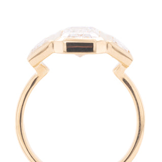 2.02ct Lab Emerald Trinity One Of a Kind 'Fiona' Ring - Anne Sportun Fine Jewellery