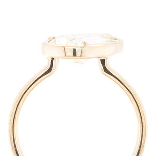 Tilted 2.01ct Natural Old Mine Vintage Pear Diamond Ring - Anne Sportun Fine Jewellery