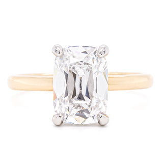 2.42ct Elongated Cushion Lab 'Antique' Inspired Cut Ring