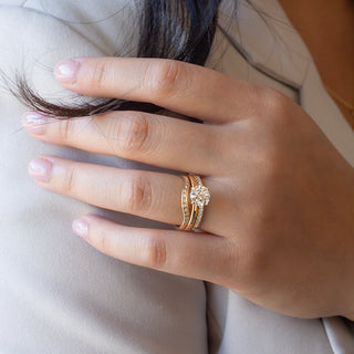 Diamond Wave Cup Jacket Band - Anne Sportun Fine Jewellery