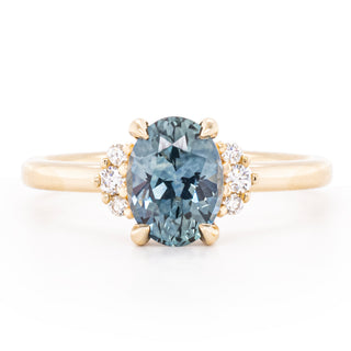 1.56ct Oval Montana Sapphire 'Kathleen' Ring