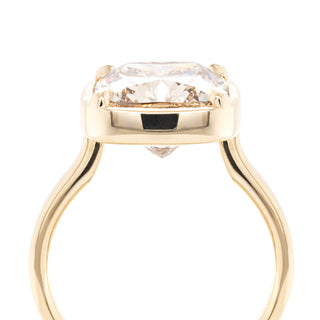 5.71ct Natural Champagne Cushion 'Haley' Ring - Anne Sportun Fine Jewellery