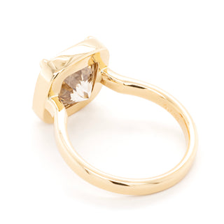 5.71ct Natural Champagne Cushion 'Haley' Ring - Anne Sportun Fine Jewellery