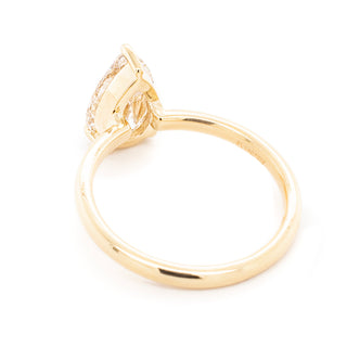 2.10ct Champagne Pear Diamond Ring