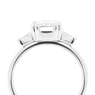 2.31ct Emerald Lab Diamond Platinum "Bethany" Ring