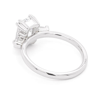 2.31ct Emerald Lab Diamond Platinum "Bethany" Ring