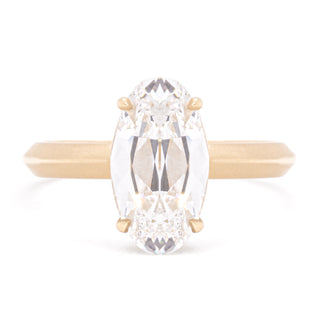 2.51ct Elongated Oval Lab Knife-Edge 'Alex' One of a Kind Ring