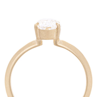 2.51ct Lab Elongated Oval Knife-Edge 'Alex' One of a Kind Ring - Anne Sportun Fine Jewellery