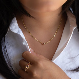 No.23 'Archive' ~0.45ct Ruby Necklace - Anne Sportun Fine Jewellery