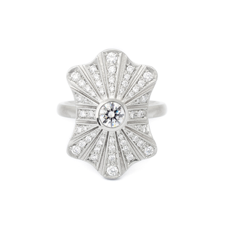 Art-Deco Ballerina Diamond Ring - Final Sale