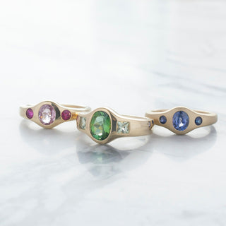 No.05 'Archive' ~1.0ct Pink Sapphire Signet Bombe Ring - Anne Sportun Fine Jewellery