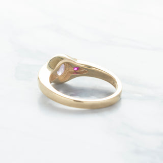 No.05 'Archive' ~1.0ct Pink Sapphire Signet Bombe Ring - Anne Sportun Fine Jewellery