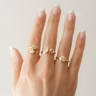 No.14 'Archive' 0.54ct Pear Signet Ring - Anne Sportun Fine Jewellery
