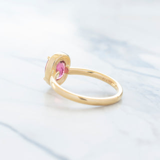 No.25 'Archive' 1.35ct Oval Pink Tourmaline Ring - Anne Sportun Fine Jewellery