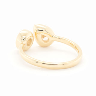 No.16 'Archive' 0.89tcw Pear and Round Toi et Moi Diamond Ring - Anne Sportun Fine Jewellery