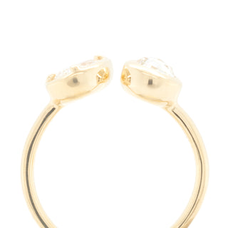 No.16 'Archive' 0.89tcw Pear and Round Toi et Moi Diamond Ring - Anne Sportun Fine Jewellery