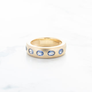No.42 'Archive' 1.3tcw Oval Blue Sapphire Band - Anne Sportun Fine Jewellery