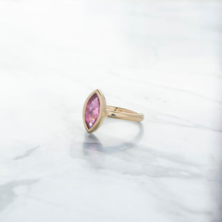 No.11 'Archive' 1.61ct Hot Pink Tourmaline Marquise Ring - Anne Sportun Fine Jewellery