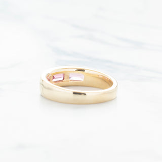 No.22 'Archive' Emerald Cut Pink Tourmaline Band - Anne Sportun Fine Jewellery