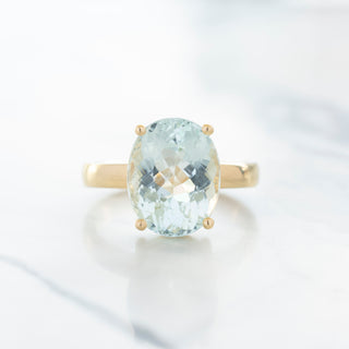 No.35 'Archive' 4.54ct Oval Aquamarine Ring