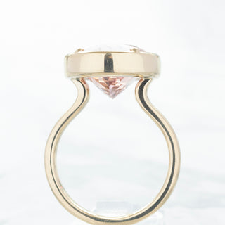 No.08 'Archive' 8.46ct Oval Morganite Ring - Anne Sportun Fine Jewellery