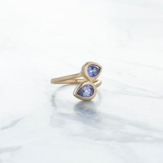 No.10 'Archive' 3.26ct Bypass Pear Tanzanite Ring - Anne Sportun Fine Jewellery