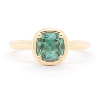 No.33 'Archive' 1.02ct Cushion Green Tourmaline Ring