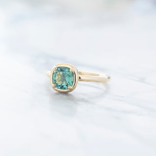 No.33 'Archive' 1.02ct Cushion Green Tourmaline Ring