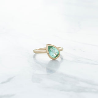 No.09 'Archive' 1.49ct Tilted Pear Tourmaline Ring - Anne Sportun Fine Jewellery
