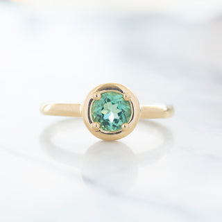 No.36 'Archive' 0.69ct Light Green Tourmaline Ring - Anne Sportun Fine Jewellery