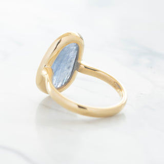 No.32 'Archive' 6.67ct Blue Sapphire Slice Ring
