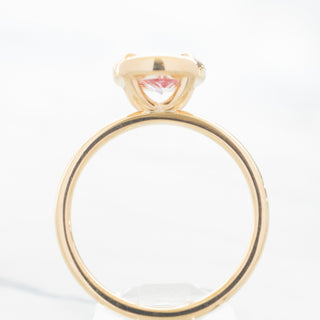 No.19 'Archive' 1.45ct Pink Oval Sapphire Bezel Prong Ring - Anne Sportun Fine Jewellery
