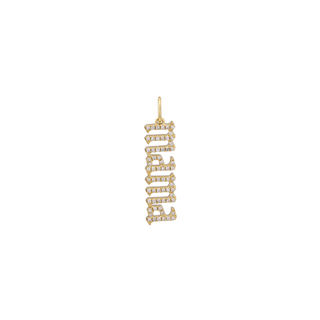 PAVE DIAMOND 'MAMA' NECKLACE