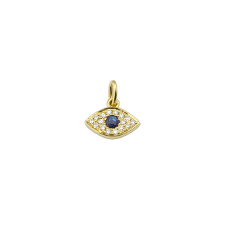 EVIL EYE DIAMOND AND BLUE SAPPHIRE NECKLACE - Anne Sportun Fine Jewellery