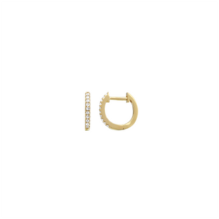 DIAMOND HUGGIE EARRINGS I 11MM