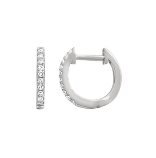 DIAMOND HUGGIE EARRINGS I 11MM