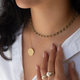 Large Stardust Pendant Necklace - Anne Sportun Fine Jewellery
