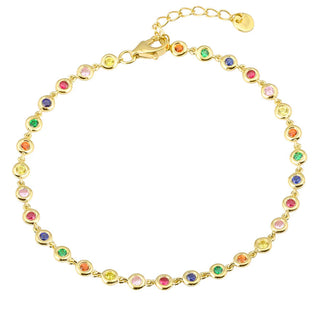Rainbow Sapphire Tennis Bracelet - Anne Sportun Fine Jewellery