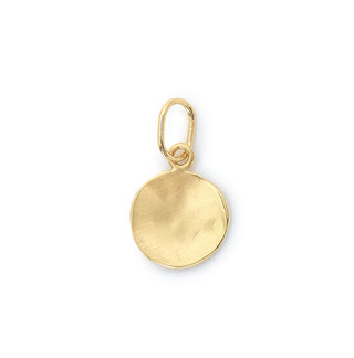 Hammered Disc Charm - Anne Sportun Fine Jewellery