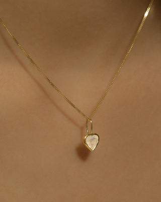 Coeur Moonstone Pendant - Anne Sportun Fine Jewellery