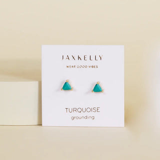 Turquoise Mini Energy Gem | Gold Plated