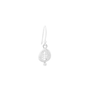 Petite Tree Charm Hook Earrings - Anne Sportun Fine Jewellery