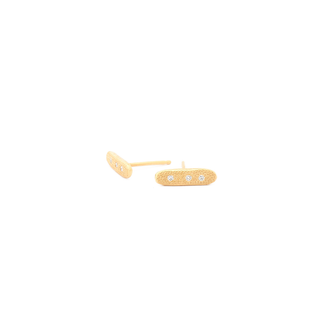 Stardust Diamond Bar Studs - Anne Sportun Fine Jewellery