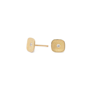 Square Stardust Diamond Stud Earrings - Anne Sportun Fine Jewellery